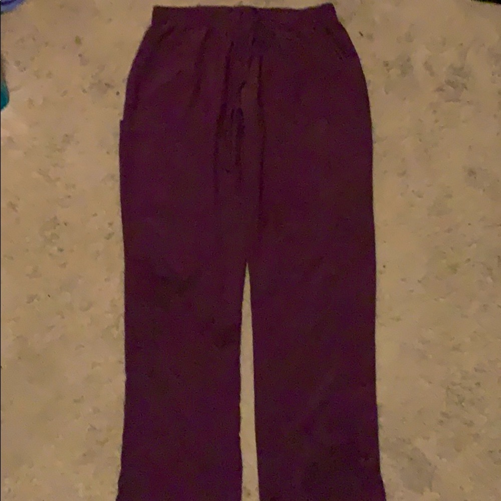 Purple scrub pants